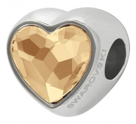 Korálek Heart BeCharmed - Crystal Rose Gold