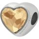 Korálek Heart BeCharmed - Crystal Rose Gold