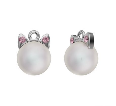 CUTIE CUTES SWAROVSKI - Kitty Kat, white pearle