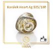 Korálek Heart Ag 925/100