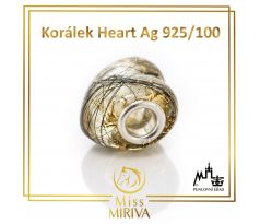 Korálek Heart Ag 925/100