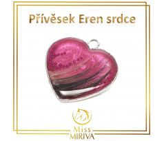 Přívěsek Eren srdce v lůžku
