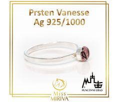 Prsten Vanesse s lůžkem Ag 925/1000 Rhodium