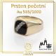 Prsten pečetní Au 585/1000 Yellow Gold