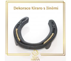 Dekorace Podkova se zapletenými žíněmi
