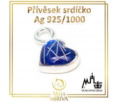 Přívěsek srdíčko Ag 925/1000