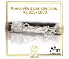 Koncovky s podkovičkou Ag 925/1000