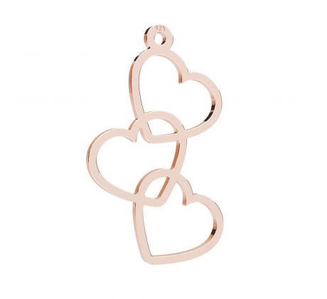 Přívěšek Triple Ag 925/1000 Rose Gold 0,4 µm