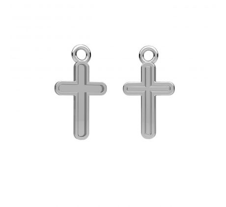 Přívěšek Křížek Ag 925/1000 Rhodium 0,2 µm