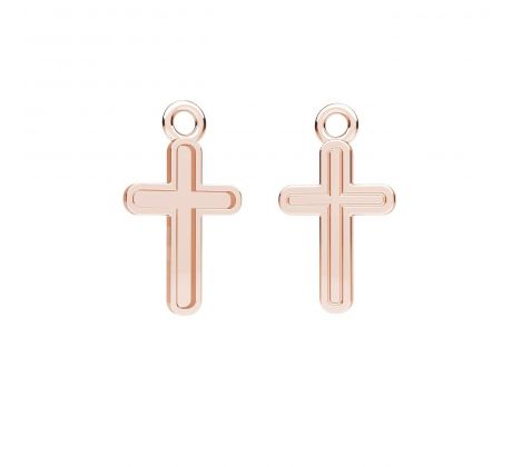 Přívěšek Křížek Ag 925/1000 Rose Gold 0,4 µm