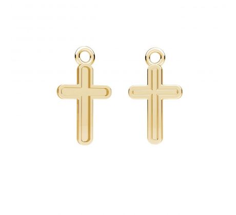 Přívěšek Křížek Ag 925/1000 18K Gold 0,5 µm