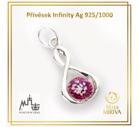Přívěšek Infinity Ag 925/1000 Rhodium 0,2 µm