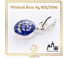 Přívěsek Base, průměr 6,8 mm, Ag 925/1000